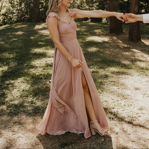 Azazie Everett Dress in Dusty Rose